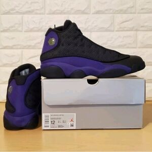Nike Air Jordan 13 Retro Mens Size 12 Black Cat Panther Court Purple DJ5982-015